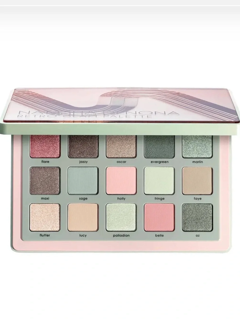 Natasha Denona RETRO GLAM EYESHADOW PALETTE NIB– Pastel Green & Pink